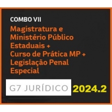 COMBO VII - MAGISTRATURA E MINISTÉRIO PÚBLICO ESTADUAIS + CURSO DE PRÁTICA MPF + LPE 2024 (G7 2024.2)